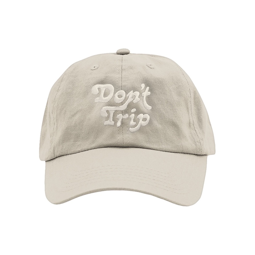 Free & Easy Don’t Trip Strap-Back Hat in Bone, OS